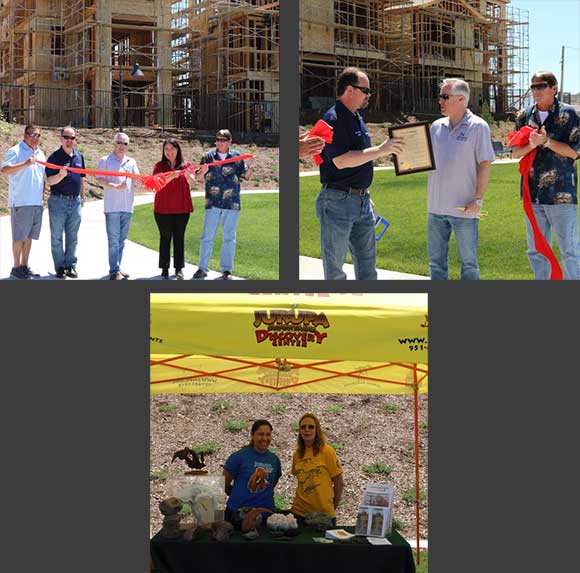 Ribbon cutting ceremony.